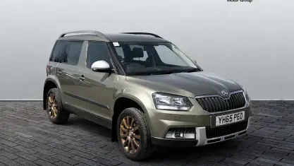 Used Skoda Yeti Outdoor SE 110 HP (80 kW) 2017 Green SUV