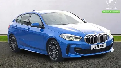 Used BMW 118 M Sport 136 HP (100 kW) 2021 Blue Hatchback