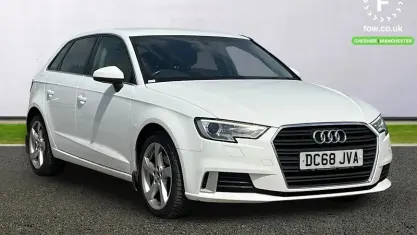 Used Audi A3 Sportback Sport 150 HP (110 kW) 2018 White Hatchback