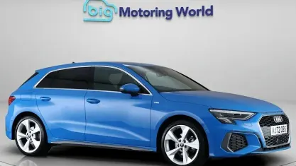 Used Audi A3 Sportback S-Line 150 HP (110 kW) 2022 Blue Hatchback