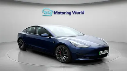 Used Tesla Model 3 Performance 355 kW (483 HP) 2022 Blue Sedan