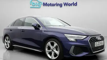 Used Audi A3 S-Line 110 HP (80 kW) 2023 Blue Sedan