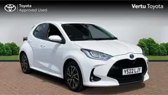 White Used 2022 Toyota Yaris Hybrid Design Hatchback | £15,620 (Fair price)