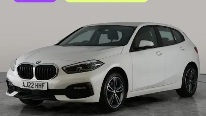 Used BMW 118 Sport Line 136 HP (100 kW) 2022 White Hatchback