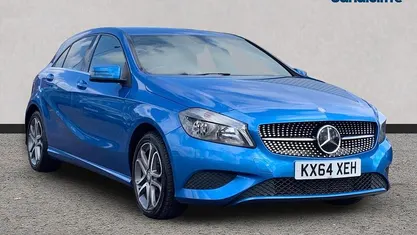 Used Mercedes A180 122 HP (89 kW) 2014 Blue Hatchback