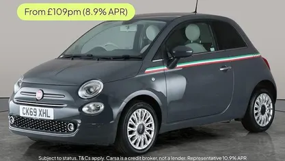 Grey Used 2019 Fiat 500 Lounge Hatchback | £8,084 (Fair price)