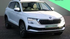 Moon white metallic Used 2024 Skoda Karoq SE L SUV | £25,440 (Fair price)
