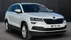 White Used 2021 Skoda Karoq SE Technology SUV | £15,495 (Fair price)