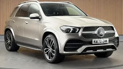 Used Mercedes GLE350 AMG line 272 HP (200 kW) 2021 Mojave silver SUV