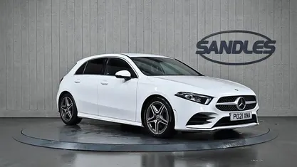 White Used 2020 Mercedes A180 AMG line Hatchback | £17,999 (Fair price)