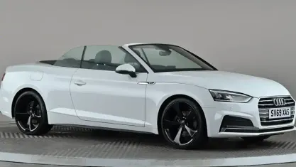 Used Audi A5 Cabriolet S-Line 190 HP (139 kW) 2019 White Cabriolet