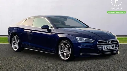 Blue Used 2020 Audi A5 S-Line Coupe | £18,099 (Good price)