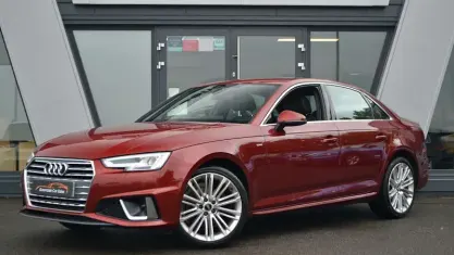 Used Audi A4 S-Line 150 HP (110 kW) 2019 Red Sedan