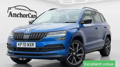 Used Skoda Karoq SportLine 190 HP (139 kW) 2020 Blue SUV