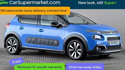Used Citroën C3 Flair 110 HP (80 kW) 2019 Blue Hatchback
