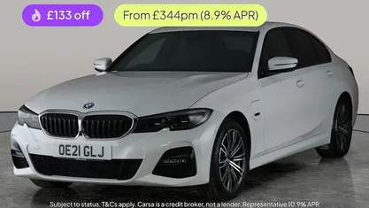 White Used 2021 BMW 330e M Sport Sedan | £20,948 (Good price)