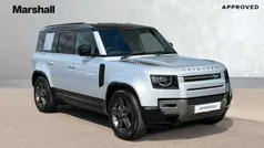 Metallic hakuba silver Used 2024 Land Rover Defender SE Dynamic SUV | £66,729 (Fair price)