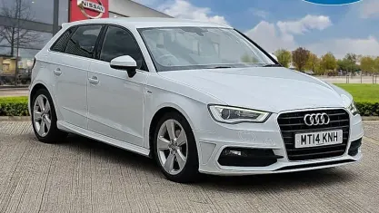 Used Audi A3 Sportback S-Line 105 HP (77 kW) 2013 White Hatchback