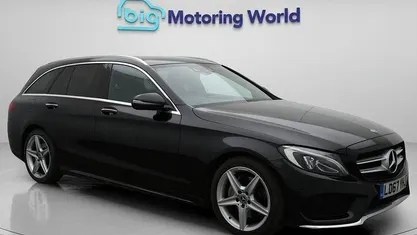 Black Used 2018 Mercedes C200 AMG line Estate | £17,050 (Fair price)