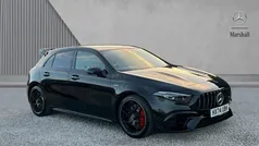 Cosmos black metallic Used 2025 Mercedes A45 AMG Hatchback | £53,890 (Fair price)