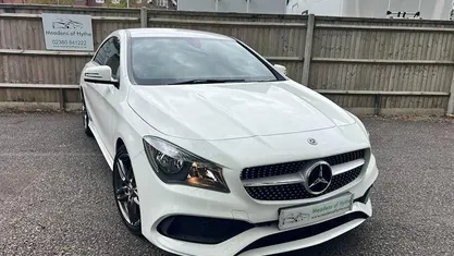 Used Mercedes CLA180 AMG line 122 HP (89 kW) 2018 White Sedan