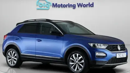 Used VW T-Roc Design 110 HP (80 kW) 2021 Blue SUV