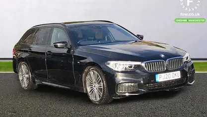 Black Used 2020 BMW 520 M Sport Estate | £20,299 (Fair price)