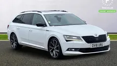 White Used 2018 Skoda Superb SportLine Estate | £17,899 (Fair price)