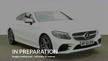 White Used 2020 Mercedes C200 AMG Line Premium Coupe | £19,920 (Fair price)