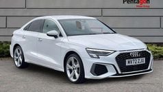White Used 2023 Audi A3 S-Line Sedan | £20,995 (Fair price)