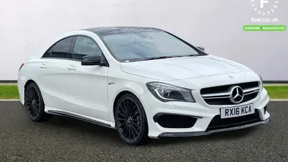 Used Mercedes CLA45 AMG AMG 381 HP (280 kW) 2016 White Coupe