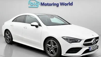 Used Mercedes CLA180 AMG line 136 HP (100 kW) 2021 White Coupe