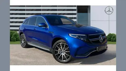 Used Mercedes EQC400 AMG line 300 kW (408 HP) 2023 Spectral blue metallic SUV