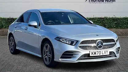 Used Mercedes A250 AMG line 218 HP (160 kW) 2020 Silver Sedan