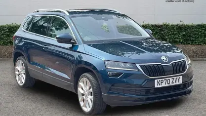 Used Skoda Karoq 150 HP (110 kW) 2020 Blue SUV