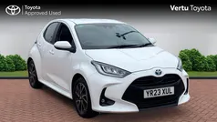 White Used 2023 Toyota Yaris Hybrid Design Hatchback | £17,589 (Fair price)