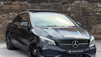 Used Mercedes CLA220 AMG line 170 HP (125 kW) 2019 Black Coupe
