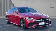 Red Used 2024 Mercedes C300e AMG line Sedan | £34,980 (Good price)