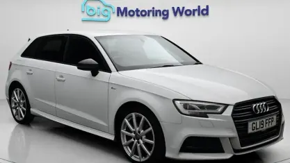 Used Audi A3 Sportback Black Edition 150 HP (110 kW) 2019 White Hatchback