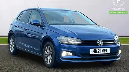 Used VW Polo Match 80 HP (58 kW) 2021 Blue Hatchback