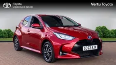 Red Used 2022 Toyota Yaris Hybrid Design Hatchback | £17,197 (Fair price)