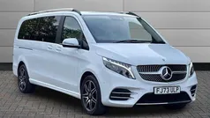 White Used 2023 Mercedes V300 AMG line MPV | £62,995 (Fair price)