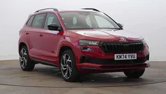 Velvet red metallic Used 2024 Skoda Karoq SportLine SUV | £29,500 (Fair price)