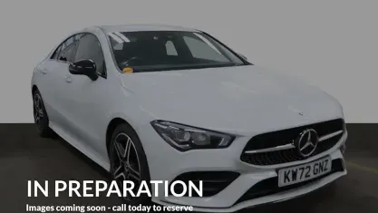 Used Mercedes CLA180 AMG Line Premium 136 HP (100 kW) 2022 White Coupe