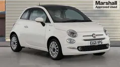 White Used 2021 Fiat 500 Dolcevita Hatchback | £9,512 (Fair price)