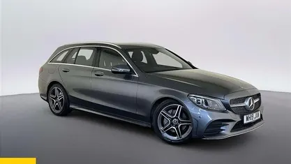 Used Mercedes C220 AMG Line Premium 194 HP (142 kW) 2019 Grey Estate