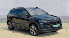 Black magic pearl effect Used 2022 Skoda Karoq SportLine SUV | £26,580 (Fair price)