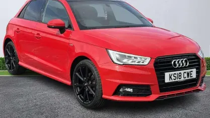 Used Audi A1 Sportback Black Edition 95 HP (69 kW) 2018 Red Hatchback
