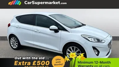 Used Ford Fiesta Titanium 125 HP (91 kW) 2021 White Hatchback