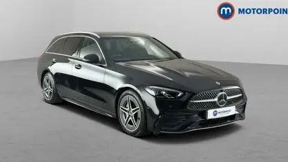 Used Mercedes C300 AMG line 265 HP (194 kW) 2023 Black Estate